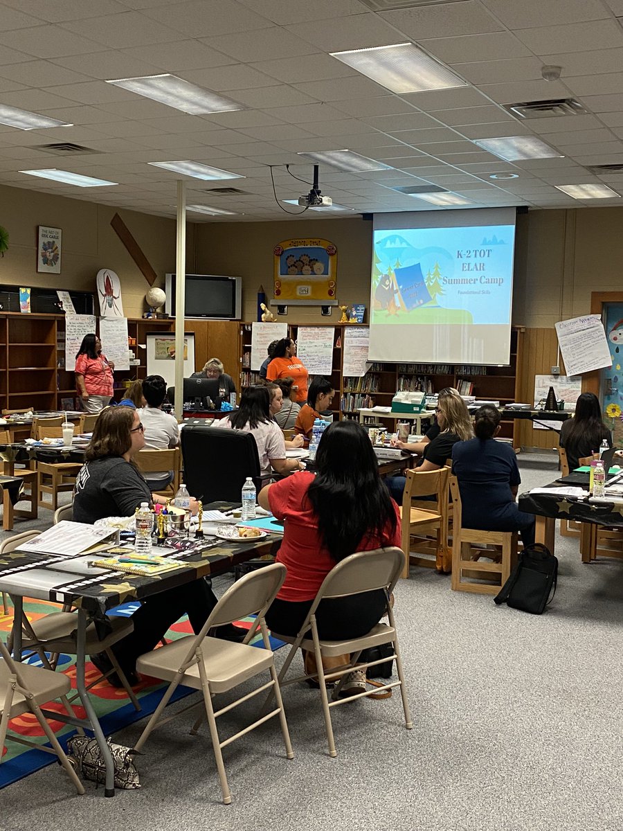 AngieEcisd's tweet photo. Rockstar campus leaders at @MilamMagnet @ZavalaMagnet @HaysSTEAMshines rolling out their ELAR Camp TOT this morning! 🏕 📚 @ElarEcisd #digintoreading https://t.co/29VLuNpHaJ