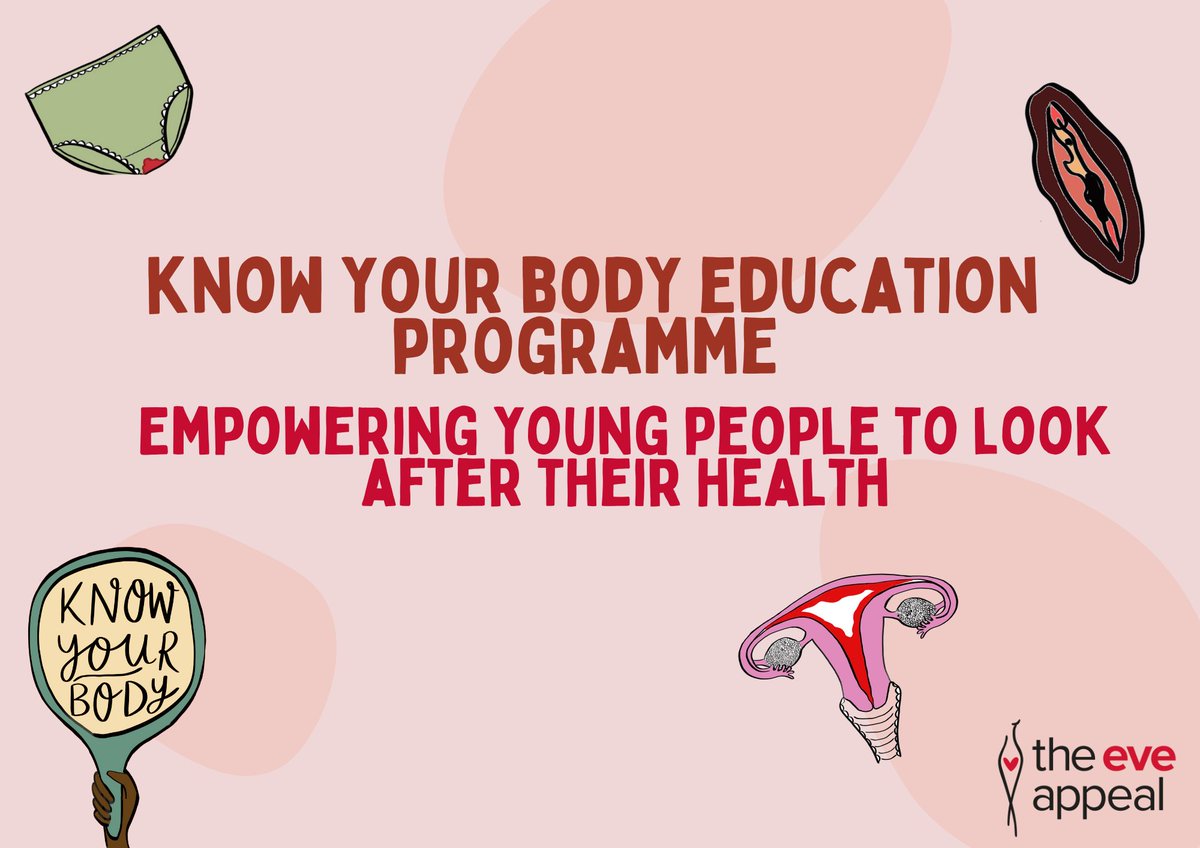 eveappeal's tweet photo. TOMORROW'S the day we launch our #KnowYourBody schools education programme- to empower young people to look after their health.

We can't wait for you to see it! 

Keep an eye on our socials tomorrow, and there's still time to sign up to our launch event: https://t.co/1HfdhTYjiK https://t.co/KAC6dNpadW