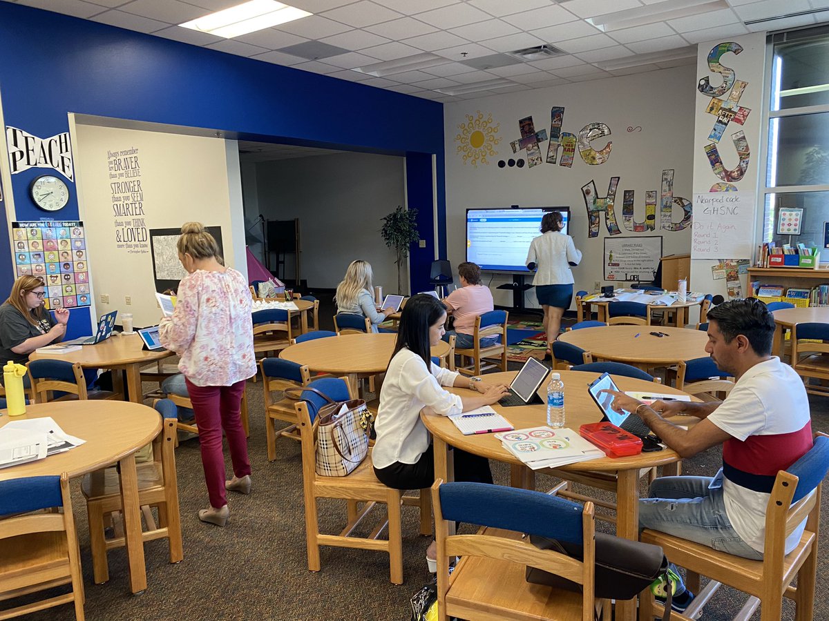 New Griffin teachers spend time preparing for the first days by planning routines and procedures so they can welcome our Bulldogs back and have a strong start!