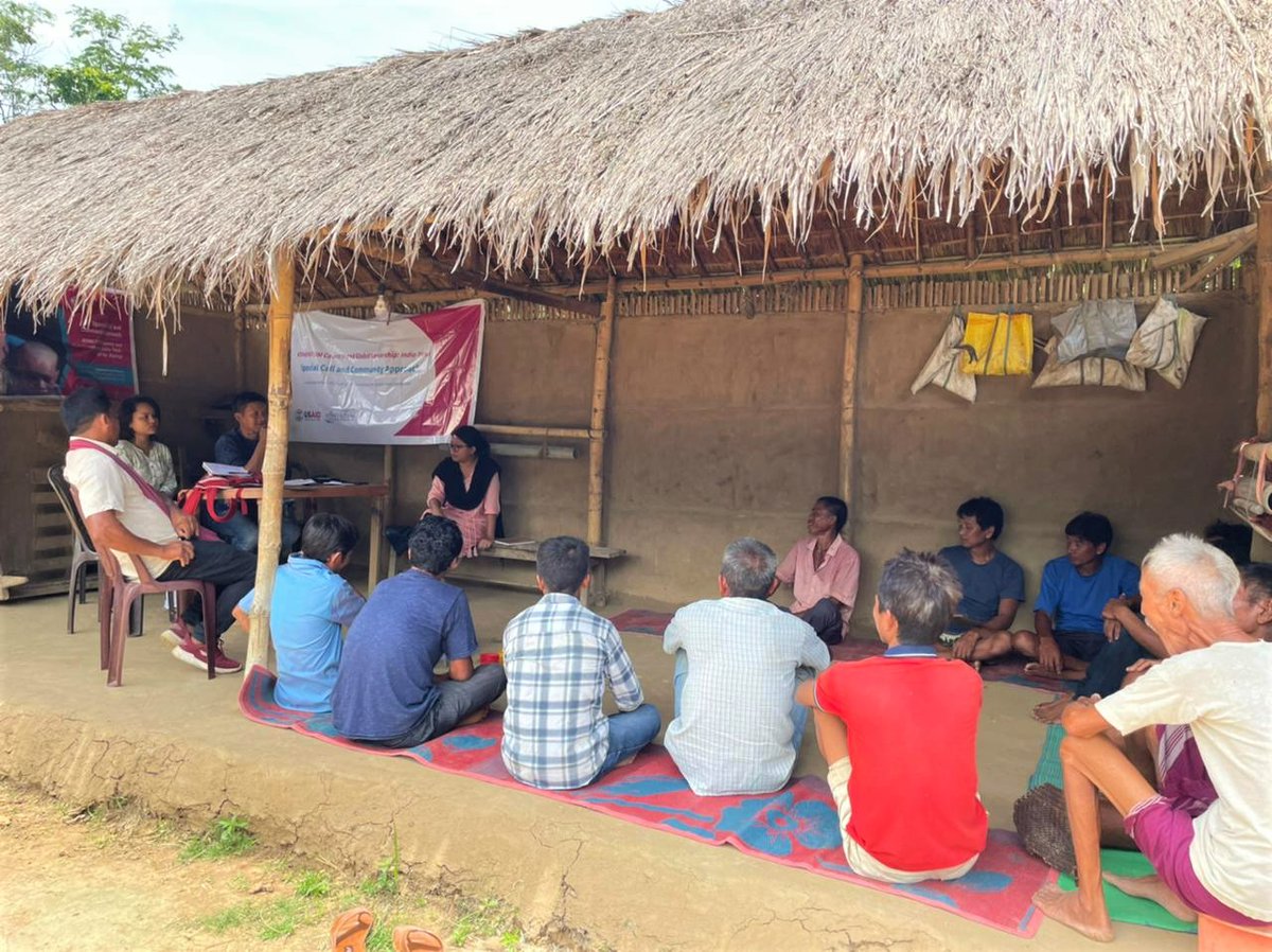 astha14jain's tweet photo. #SpecialCellandCommunityApproach in action!
Involving men in conversation on #genderbasedviolence at a program with Village Defense Party and Gram Panchayat members in collaboration with
@cini_india @TISSpeak @IGSSS at Dilawjan, Bokajan Block, #KarbiAnglong District #Assam https://t.co/pSJ7WiGVLM