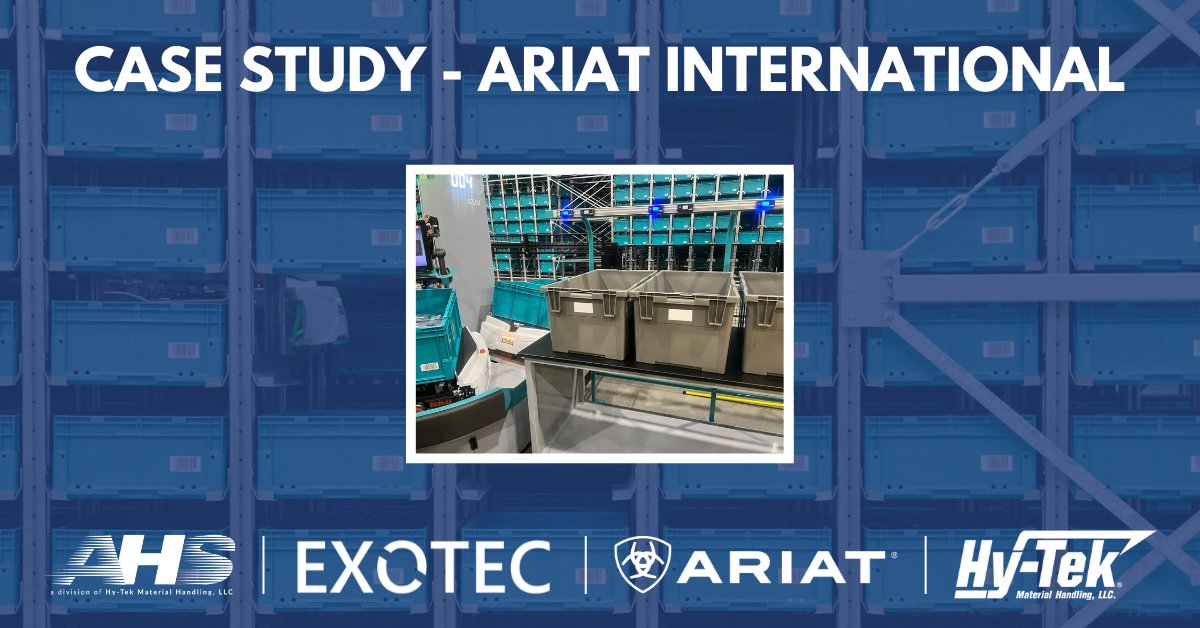 Check out our latest case study on the successful #Exotec project with our customer #Ariat! This flexible and scalable solution increases picking rates for their eCommerce and retail orders. 

Watch the video &amp; read the full study here: bit.ly/3OYiwW1
