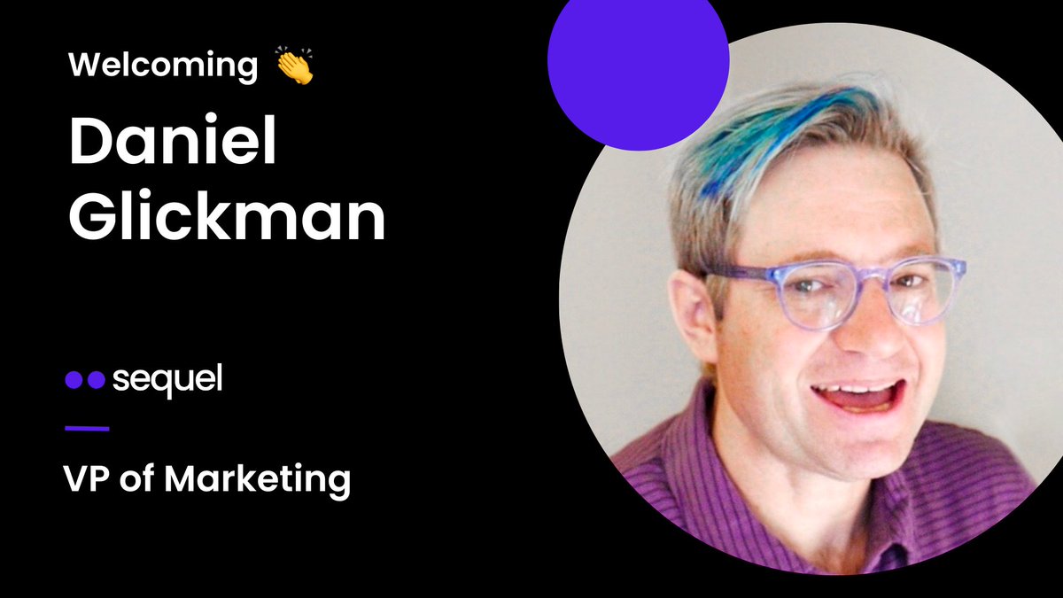 🎉 Daniel Glickman joins Sequel as the VP of Marketing after 20 years of leading marketing teams at companies, including Swapcard and Hopin.
Daniel's passionate about building brands, and growing audiences. He speaks 4 languages and loves cooking. Welcome to the team, Daniel!