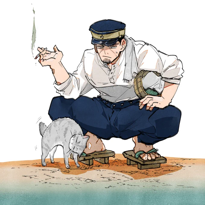 銭湯帰りに絡まれ島さん 