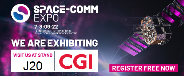 We’re proud to sponsor 
<a href="/SpaceCommExpo/">SpaceComm</a> on 7-8 September at @Farnburough_int, an exhibition focusing on the commercialisation of #space for business, #defence and #aerospace. Register for free here: bit.ly/3cKR2mG  and visit us at stand J20. #SpaceCommExpo #ExperienceCGI