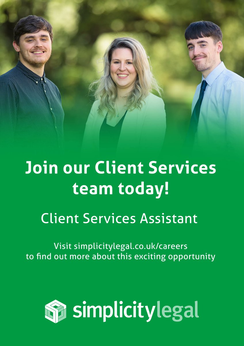 We are looking for a new Client Services Assistant to join our team! 💪

If you or someone you know would like to know more about this exciting opportunity to grow in one of Scotland's most dynamic law firms, click the link below: 

buff.ly/3vD9ff4
