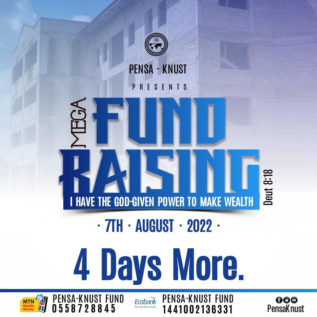 PENSAKNUST1's tweet photo. 0️⃣4️⃣ days more to a season of unprecedented breakthroughs 🔑🚪  

0️⃣4️⃣ days more to a time of mind-blowing testimonies 🤯😇  

0️⃣4️⃣ Days more to FUNDRAISING 2022✅ 

Join the train 🥳💃

#Fundraising22 | #TrueDisciplesofChrist https://t.co/KmvQ6OpN5g