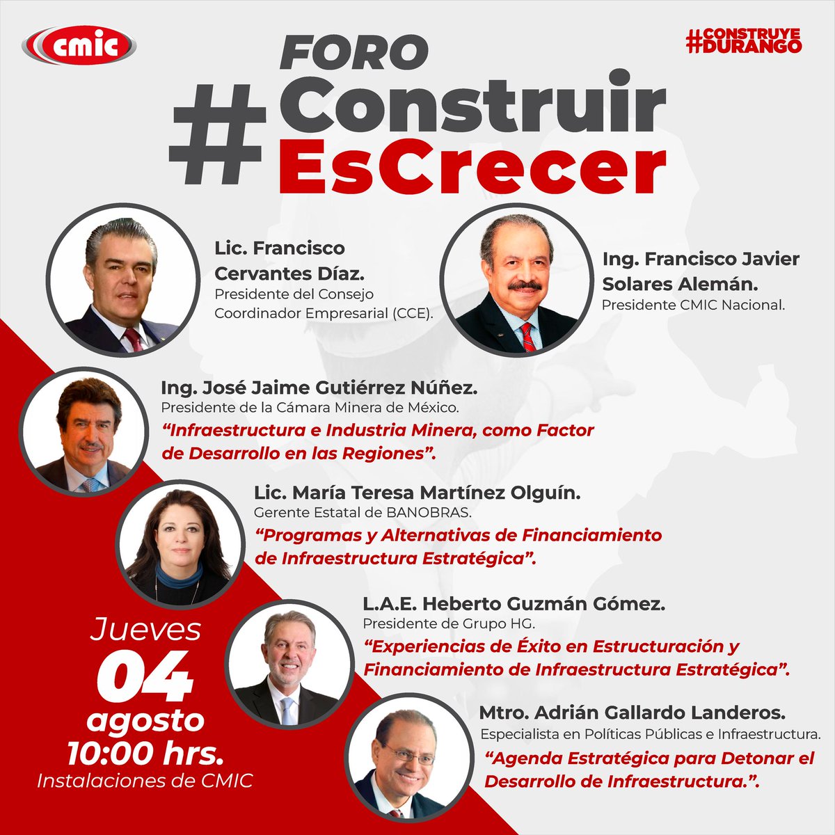 PacoSolaresA's tweet photo. Todo listo para mañana visitar  #CMICDURANGO y participar en: #construirescrecer.
Una excelente oportunidad para conocer proyectos y explorar nuevos horizontes para detonar la inversión en infraestructura para el desarrollo.
Nos vemos en la casa de los constructores. https://t.co/3q700txZni