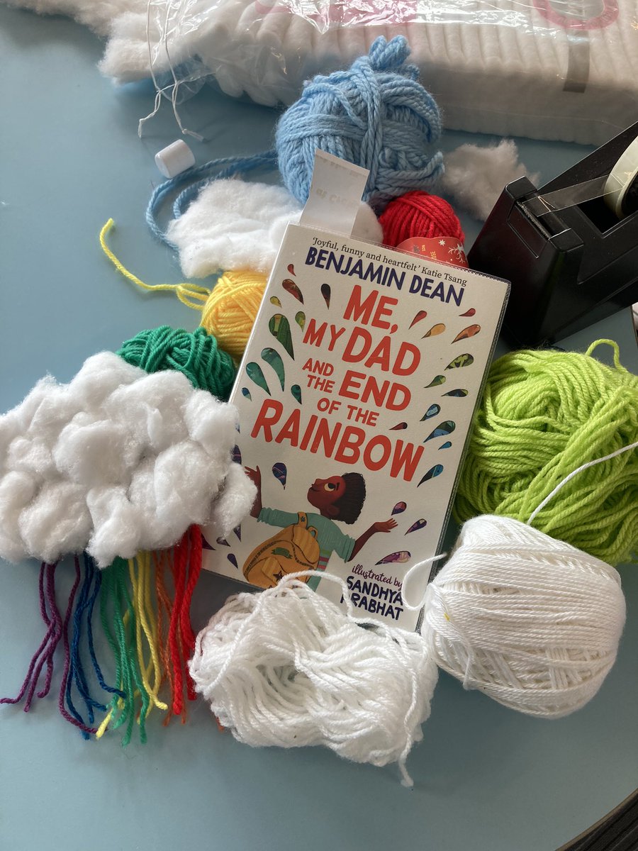 LibrariesNe's tweet photo. 🌈🌈Our Rainbow Transitions Craft is Underway at Craigmillar Library having read our passage of @NotAgainBen Me, My Dad and the End of the Rainbow we are now on to making our clouds! 🌈🌈 https://t.co/LW9CLiS5BF