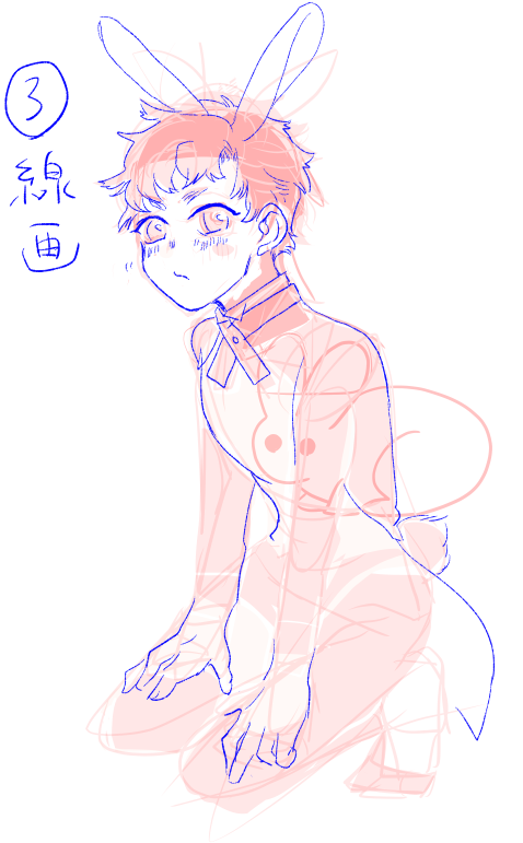 まだ途中だけどなんか…こういう感じで…
(ホットパンツにするかどうか迷ってる)
落書きしながら生まれるからこんなんなる…すべてが 