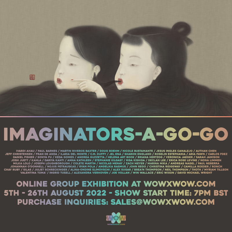 Will be showing 2 pieces - "Blah Blah Blah" (ed. 2/2) and "The More I see" (single ed.) in the online group show #Imaginators_A_Go_Go on wowxwow.com <a href="/wowbywow/">WOW x WOW</a>