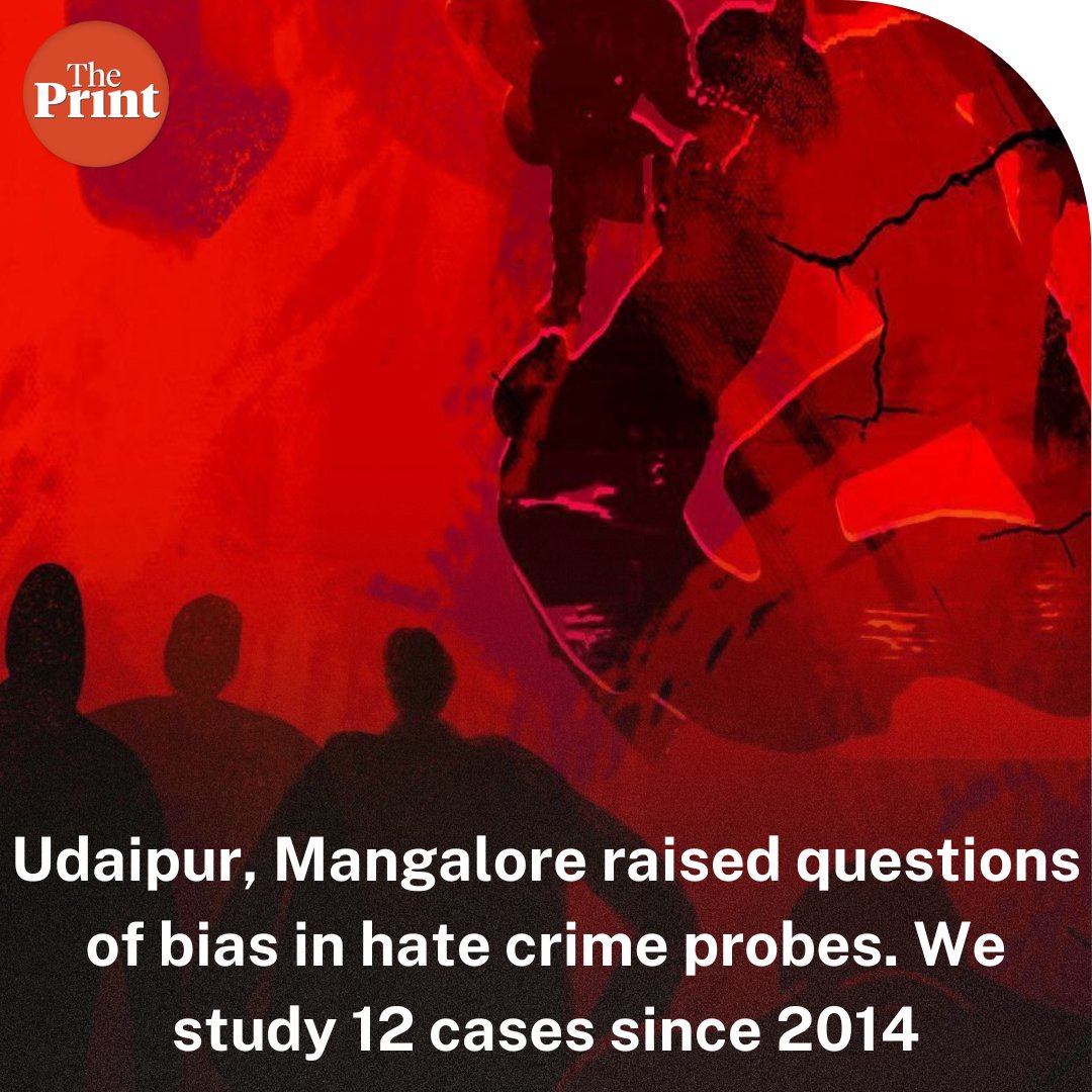 Is the criminal justice system biased? 

I examined 12 HATE CRIMES since 2014, where Hindus &amp; Muslims were killed, &amp; identified a pattern of bias &amp; state protection

But only against MUSLIM perpetrators, not HINDUS - who in almost all cases went scot-free

theprint.in/web-stories/ud…