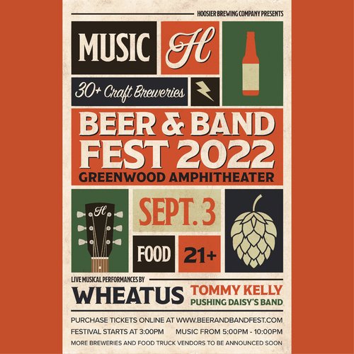 IndianaOnTap's tweet photo. - @HoosierBrewCo is excited to announce the date and details for their inaugural "Beer &amp; Band Fest." It's shaping up to be quite the party 🍻🎸 - Learn more and purchase tickets at https://t.co/LdCJXvGcYT! https://t.co/MWLAW0YDs4