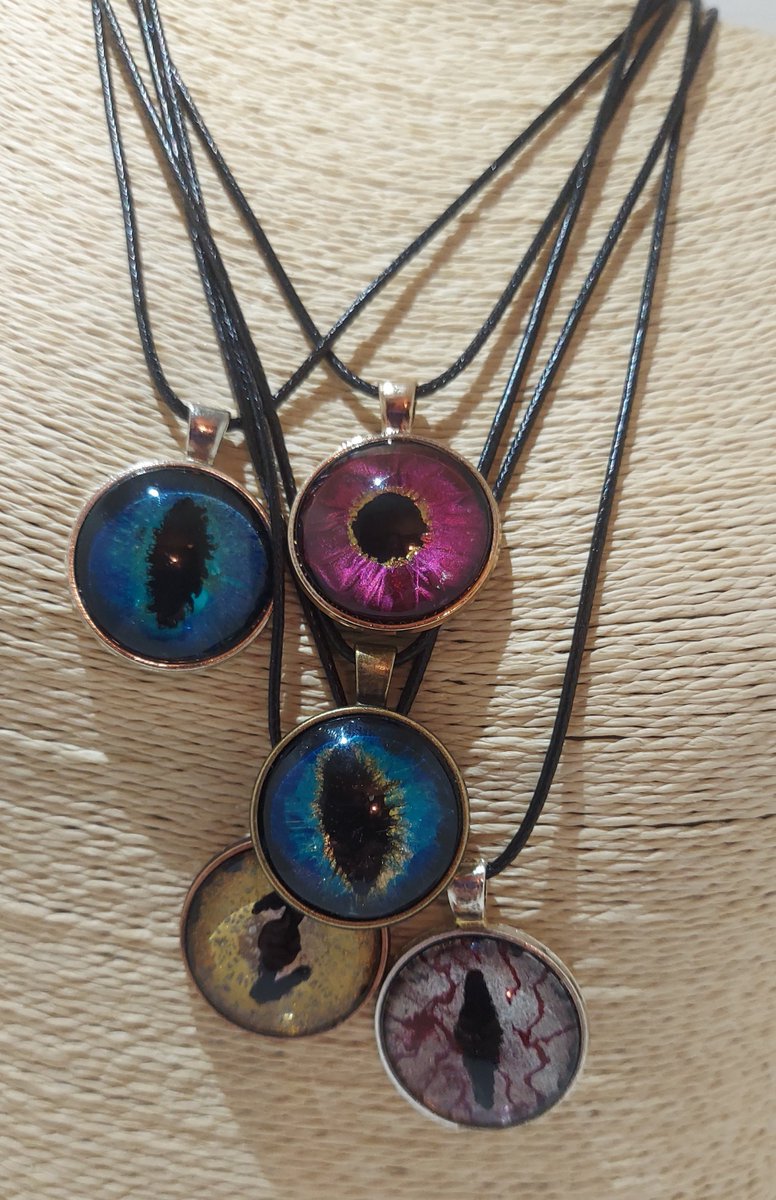 myhauntedhouse's tweet photo. Excited to share the latest addition to my #etsy shop: Hand Painted Dragon Monster Eye Pendants Unique OOAK NecklaceJewelry https://t.co/6OOkYJzNfr #circle #no #unisexadults #handpainted #handmade #dragoneye #monstereye #supernatural #residentevil https://t.co/xGcaFebEd6