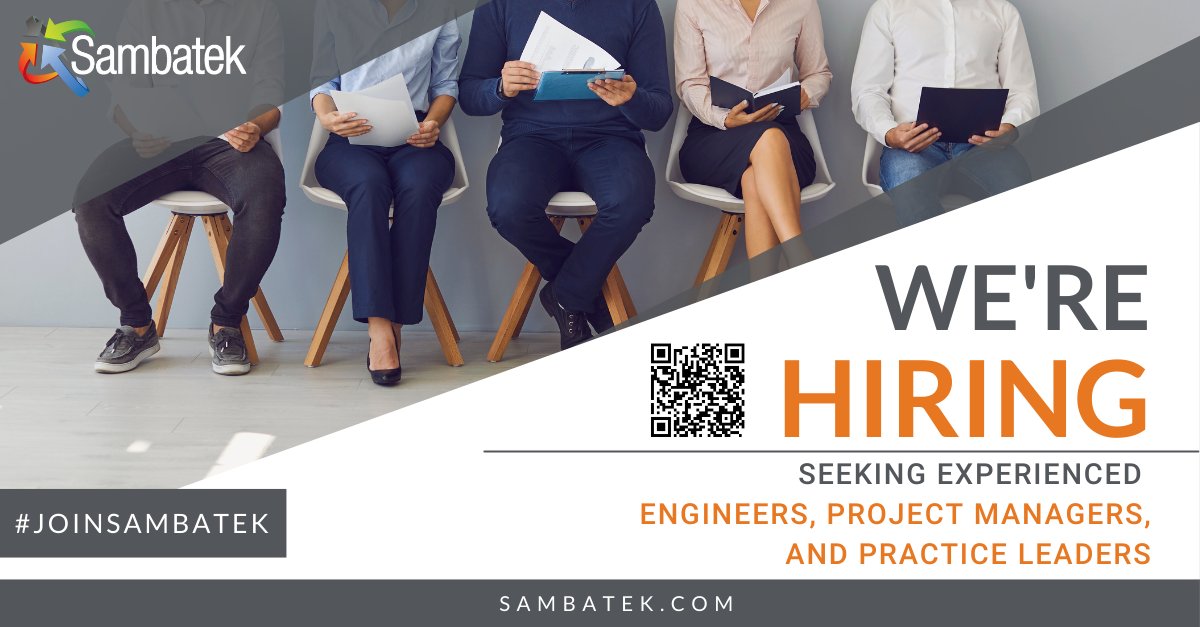 SAMBATEKllc's tweet photo. Find your future at Sambatek. We have open positions in land development, transportation, survey, &amp; more. Be a part of a team that is driven to exceed expectations in all we do for our employees, clients, and company. Apply today https://t.co/Qeu96ceGsL
#JoinSambatek #Wearehiring https://t.co/qaV9KBY4gs