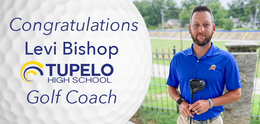 tupeloschools's tweet photo. We are excited to introduce the new @THS_Golf_Team coach, Levi Bishop. #FloodWarning #TPSD https://t.co/HynkNTTArd