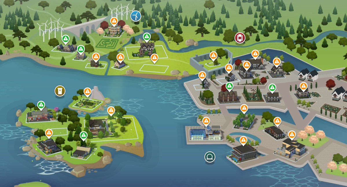 PowwowBling's tweet photo. What in the fresh hell is going on here @TheSims ?? All my lots are jacked! https://t.co/jbbDtlpsS5