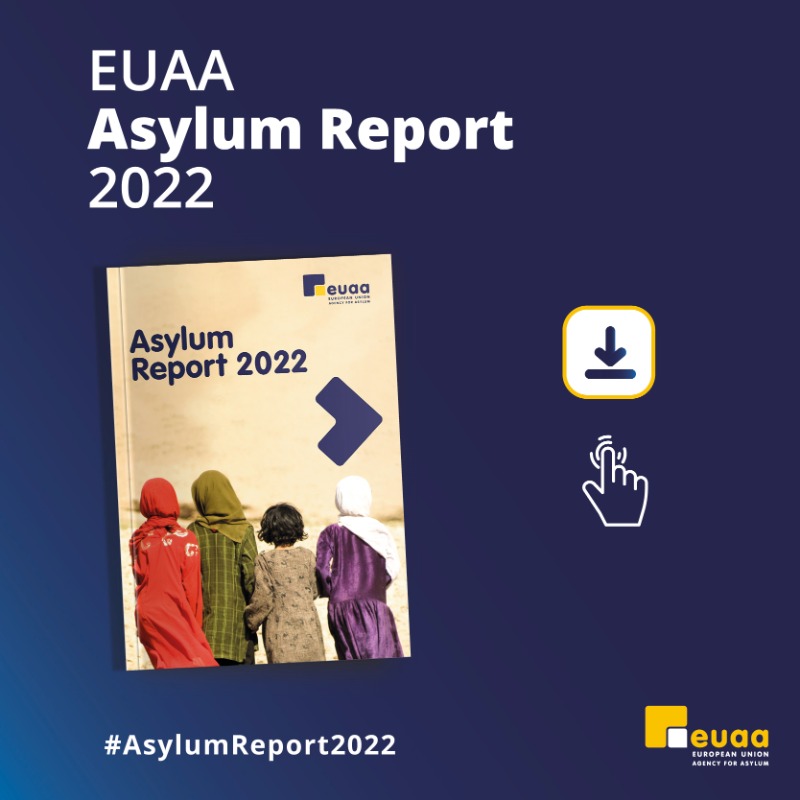 EUAsylumAgency's tweet photo. 4 in every 100 #asylum applicants in 🇪🇺+ countries are children travelling without a parent. They have made the journey alone.

Do you want to know more? Check out ⬇️ the executive summary of the #AsylumReport2022!

Available in 🇪🇸 🇫🇷 🇮🇹 🇷🇺 🇸🇦 &amp; much more!