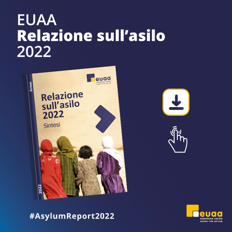 EUAsylumAgency's tweet photo. 4 in every 100 #asylum applicants in 🇪🇺+ countries are children travelling without a parent. They have made the journey alone.

Do you want to know more? Check out ⬇️ the executive summary of the #AsylumReport2022!

Available in 🇪🇸 🇫🇷 🇮🇹 🇷🇺 🇸🇦 &amp; much more!
