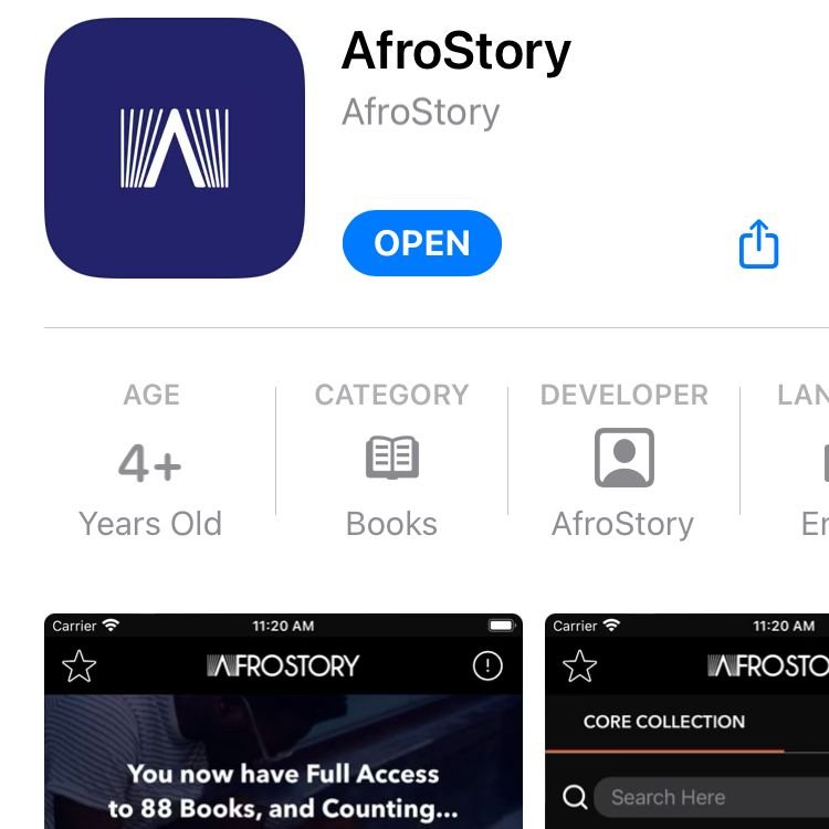 AfroStoryOrg's tweet photo. Apple iPhone Readers can NOW access https://t.co/NdHMFBYh0m's 77 Free, Quality, Afro-Centric Books via The App Store:
https://t.co/RqzkZqz64N 
AfroStory: Available NOW on 99% of African phones. Read African! https://t.co/ruLVm0rbgG