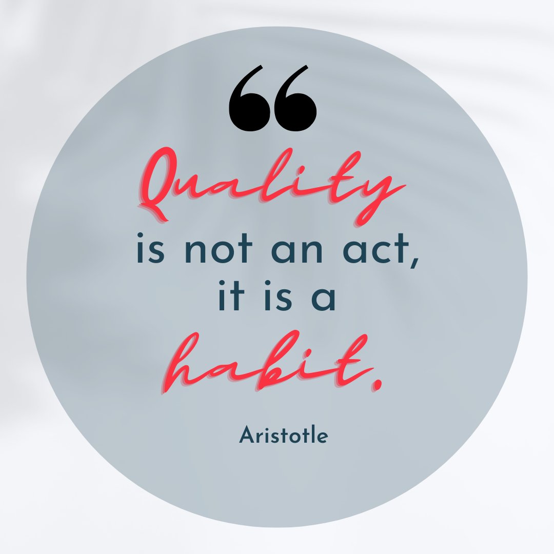 CasaCruzSvcs's tweet photo. Quality is not just a standard. It is an attitude. It is a commitment to excellence that drives progress. It may involve a long journey and many steps. But it's worth every step.
#quality #commitment #excellence #progress #qualityservice #qualitythinking #quoteoftheday https://t.co/JOkKslMpOG