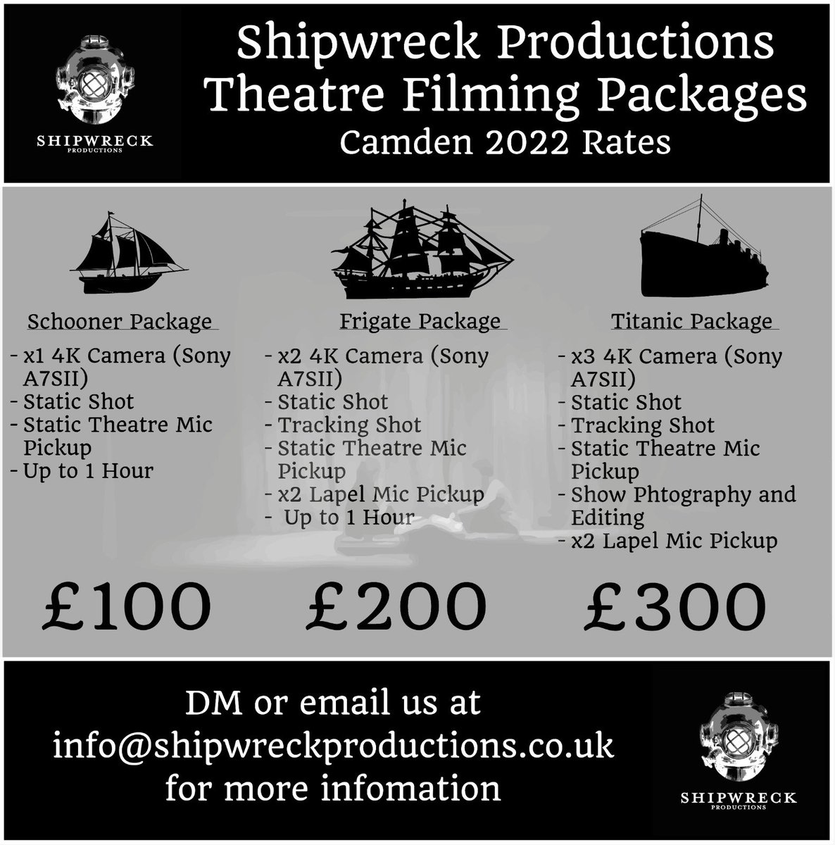 Perro Loco Productions (@perrolocopro) on Twitter photo <a href="/CamdenFringe/">Camden Fringe</a>, WE WANT TO FILM YOUR SHOWS! 🎥🎭
This is going to be a #camdenfringe to remember and we’ve put together 3 affordable packages to immortalise your show in high quality format!
DM or email us for details!
#theatre #theatrefilming #recordedtheatre #digitaltheatre <a href="/CamdenFringe/">Camden Fringe</a>, WE WANT TO FILM YOUR SHOWS! 🎥🎭
This is going to be a #camdenfringe to remember and we’ve put together 3 affordable packages to immortalise your show in high quality format!
DM or email us for details!
#theatre #theatrefilming #recordedtheatre #digitaltheatre