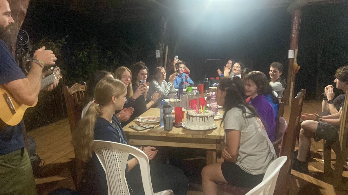 Camp_CostaRica's tweet photo. We celebrated a birthday at #CampTerraba when the group arrived 🎂🥳🎉#TeamPizote blew some candles last night! ¡Feliz cumpleaños! #dosomethingamazing #campseffect @CampsInt https://t.co/3lTfWrS0bj