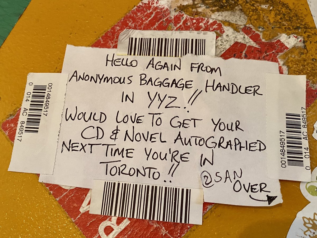 Found on my guitar case - c’mon Twitter, do your stuff!