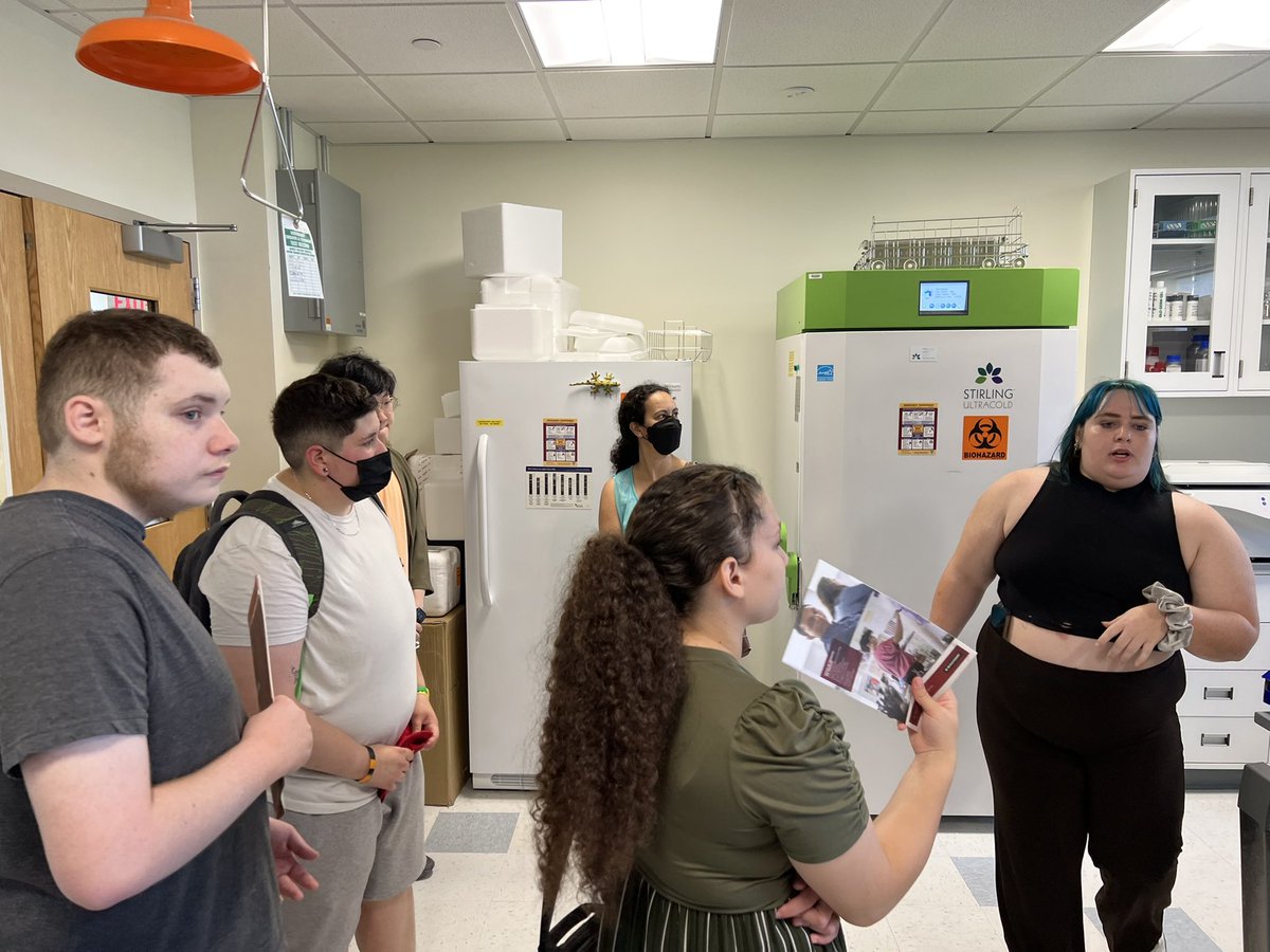 MelissaPaciulli's tweet photo. What an amazing warm welcome from @LindaZiegenbein & #PaulaRees #SteveFernandez #JackWileden #ElizabethConner #RosaleeScannell @gbdowns #DownesLab #MooreLab for our @HolyokeCC #STEMStarterAcademy @UMassAmherst @Research_UMass #transferpathways https://t.co/T3E8jWPQHx
