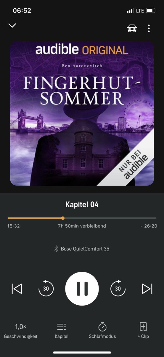 SchmuOnline's tweet photo. Mal wieder im Zug und daher mal wieder Hörbuch. Die Reihe um „Peter Grant“ und seine „magischen Fälle“ kann ich sehr empfehlen. Ist glaub ich inzwischen der 5te Teil. Also klarer Daumen hoch!
#pendlerlife #hörbuch #audible https://t.co/BZGfjsN0st
