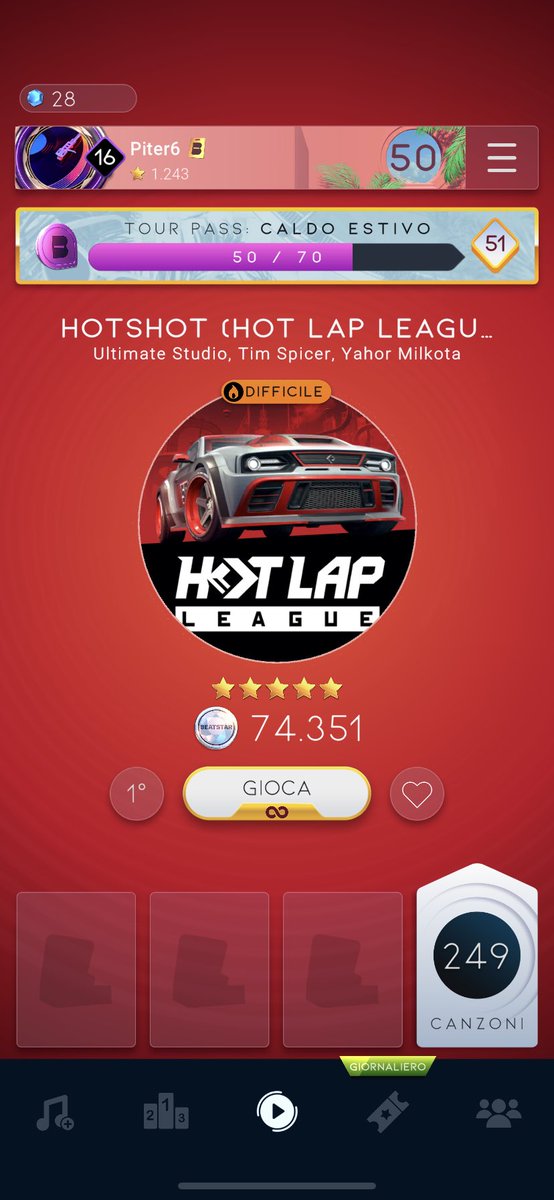 AlessandroPiter's tweet photo. @playbeatstar @Hot_Lap_League https://t.co/HoUEEnaylH