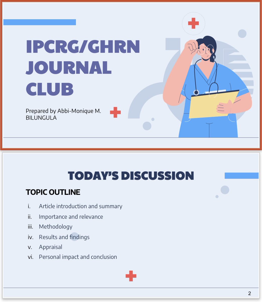 Today I have the opportunity to present for the 1st time to the <a href="/IPCRG/">IPCRG</a> /GHRN journal club. An helpful exercise