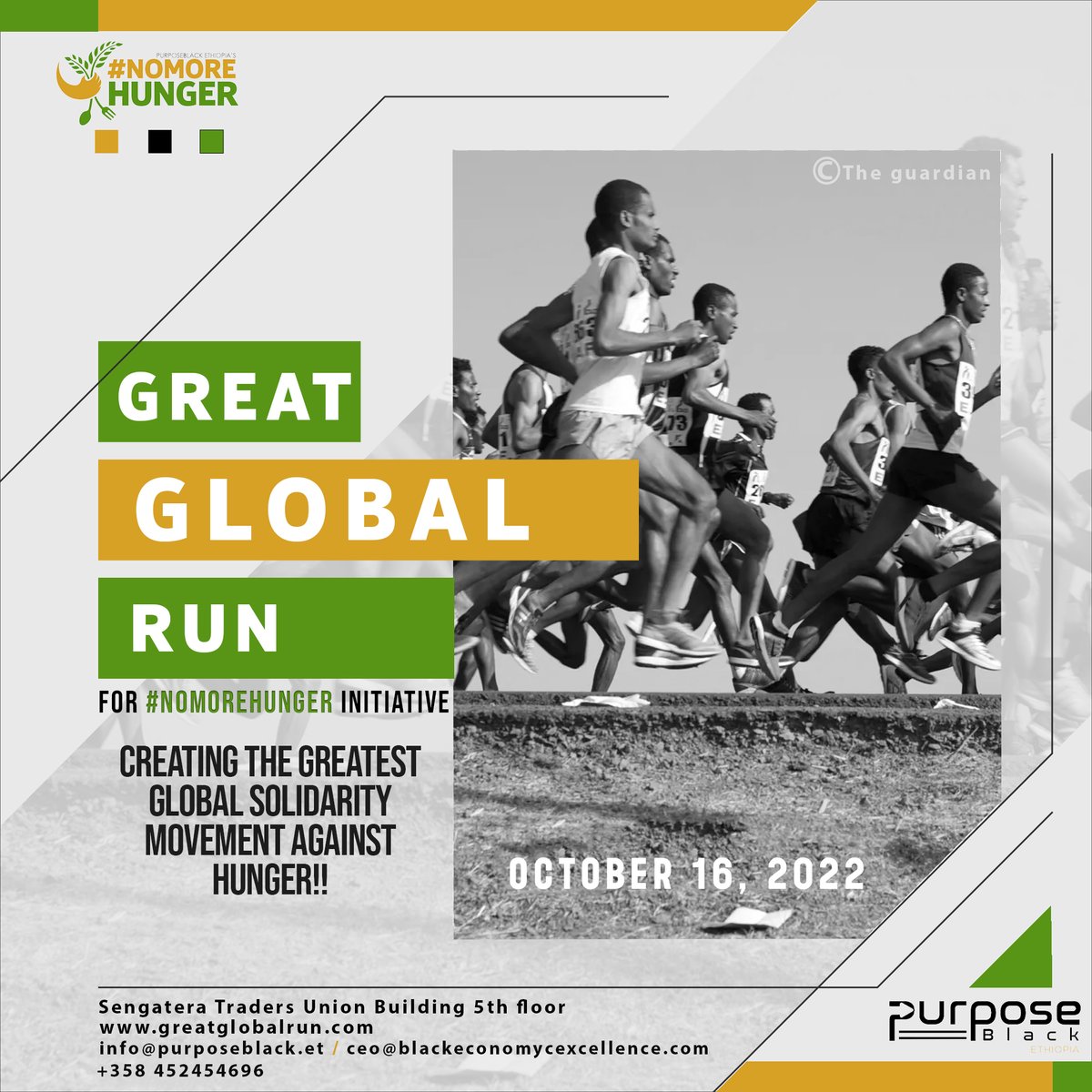ethiopia_media's tweet photo. #Markyourdate on October16, 2022 Ethiopians all over the world are invited to join this great global solidarity movement by organizing a running event in the cities they live to fight hunger sustainably through #NoMOreHunger!
https://t.co/6Edg8TJiWW https://t.co/784brXXV00