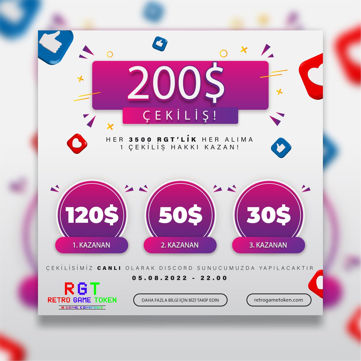 retrogametr's tweet photo. Her 3500RGT alışverişini kazanma şansı yakalayın. Bu tweetin altına tranfer numaranızı yapıştırmanız yeterli. 
Contract adresi:
0xec37932c6d0a891e787da8a27d373f007336014c
 #giveaway #token https://t.co/bozXu58ZRl