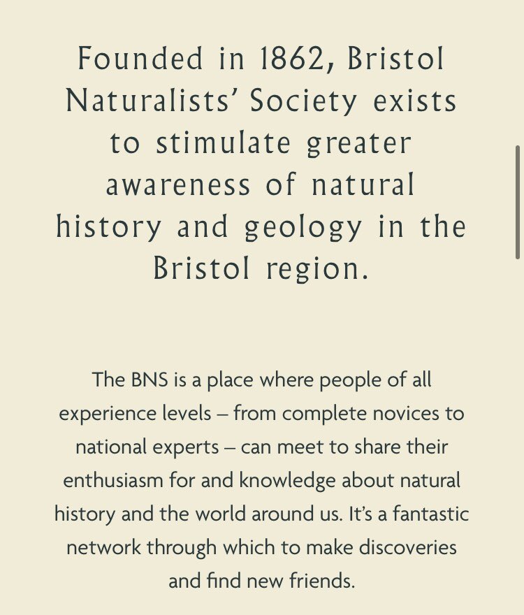 Bristol Naturalists' Society tweet media