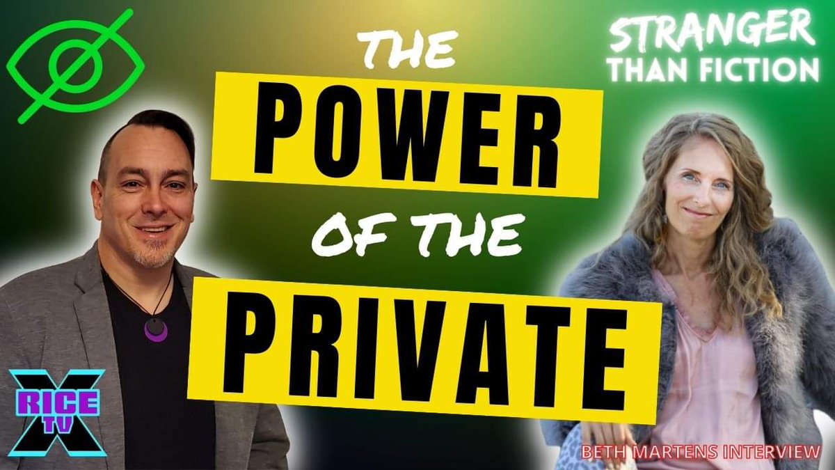 RiceTVx's tweet photo. I just uploaded the latest episode of #StrangerThanFiction ft #BethMartens!
Our discussion revolves around the #LegalFiction, public v private, #PrivateDomain, & more. Learn more about the power of the PRIVATE!
⬇️⬇️⬇️
https://t.co/wGNyRz5Vge https://t.co/NjtzQHNOnh