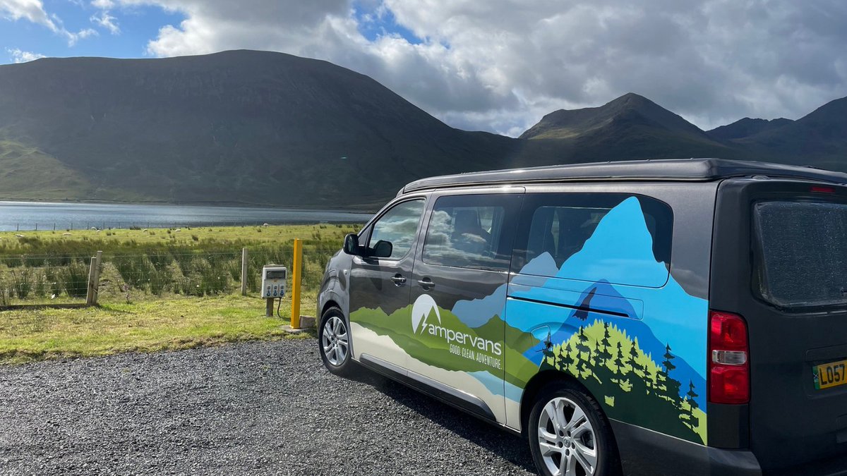 Sit back and enjoy the view!
All-electric campervan for hire: Ampervans.com

#electric #campervan #hire #ampervans #sustainable #travel #Scotland #tourism #family #solotravel #adventure #EV #electricvehicles #chargers #holidays #staycation #Eco