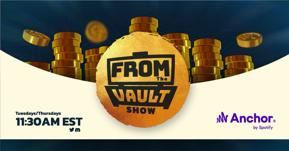 Fortunep2e's tweet photo. Yesterday was a blast and tomorrow will be just as much fun! We'll see you at 11:30 am EDT tomorrow for Episode 4 of From The Vault!
#FortuneP2E #NFTs #NFTCommunity #Etherium #Crypto #Web3 #TwitterSpace #FromTheVault #podcast https://t.co/QWZDsvkLi5