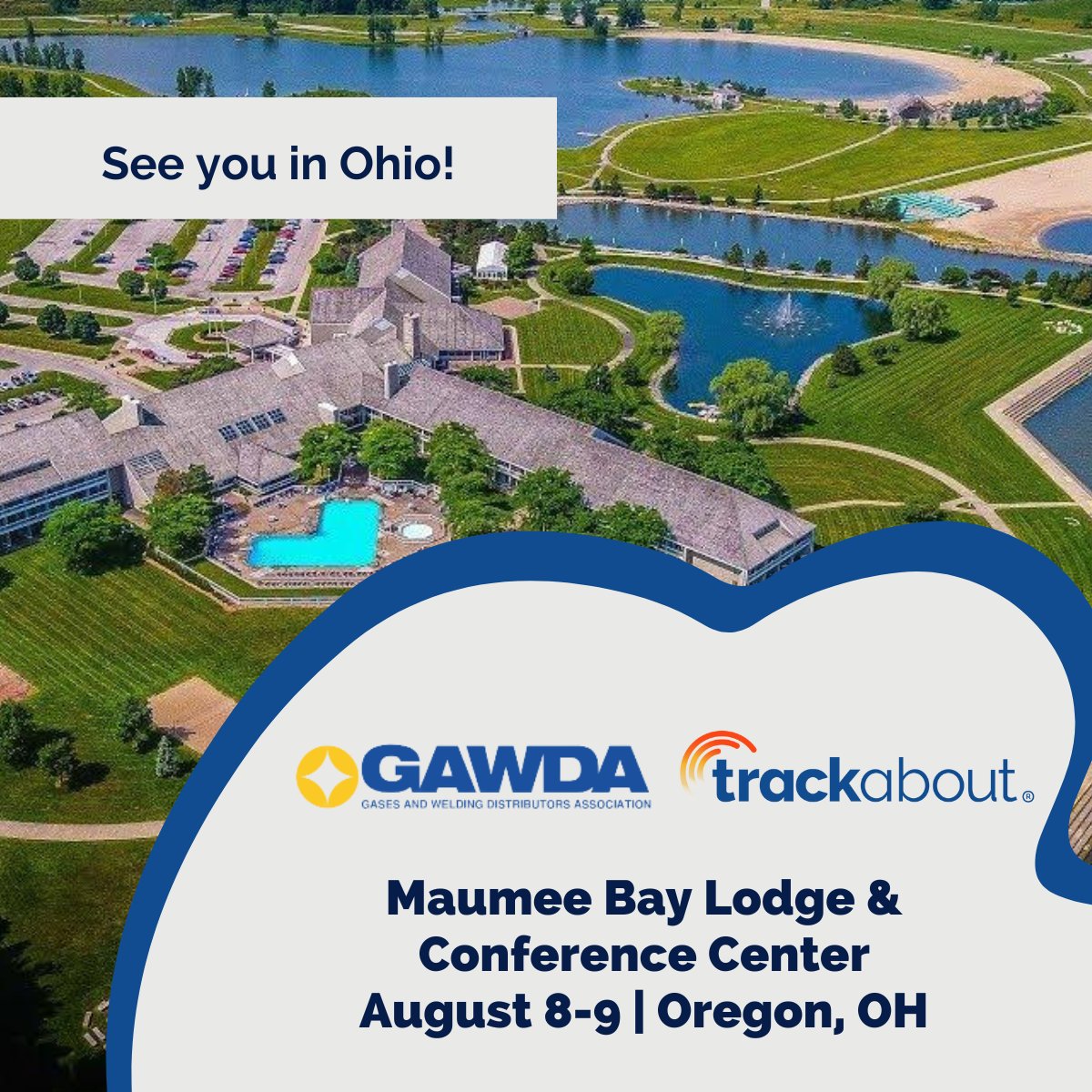 Trackabout's tweet image. We'll be at the Maumee Bay Lodge &amp;amp; Conference Center for @GAWDAorg's Central Regional meeting next week! Swing by TrackAbout's table from August 8th-9th to chat with our sales rep &amp;amp; learn what we've been up to. #trackwithtransparency