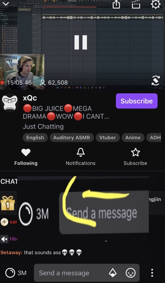 typheria's tweet photo. 3 milly doubters beware #xqc #twisted #twitch #twitchpoints #richontwitchbitch https://t.co/qJwi6HjV0Q