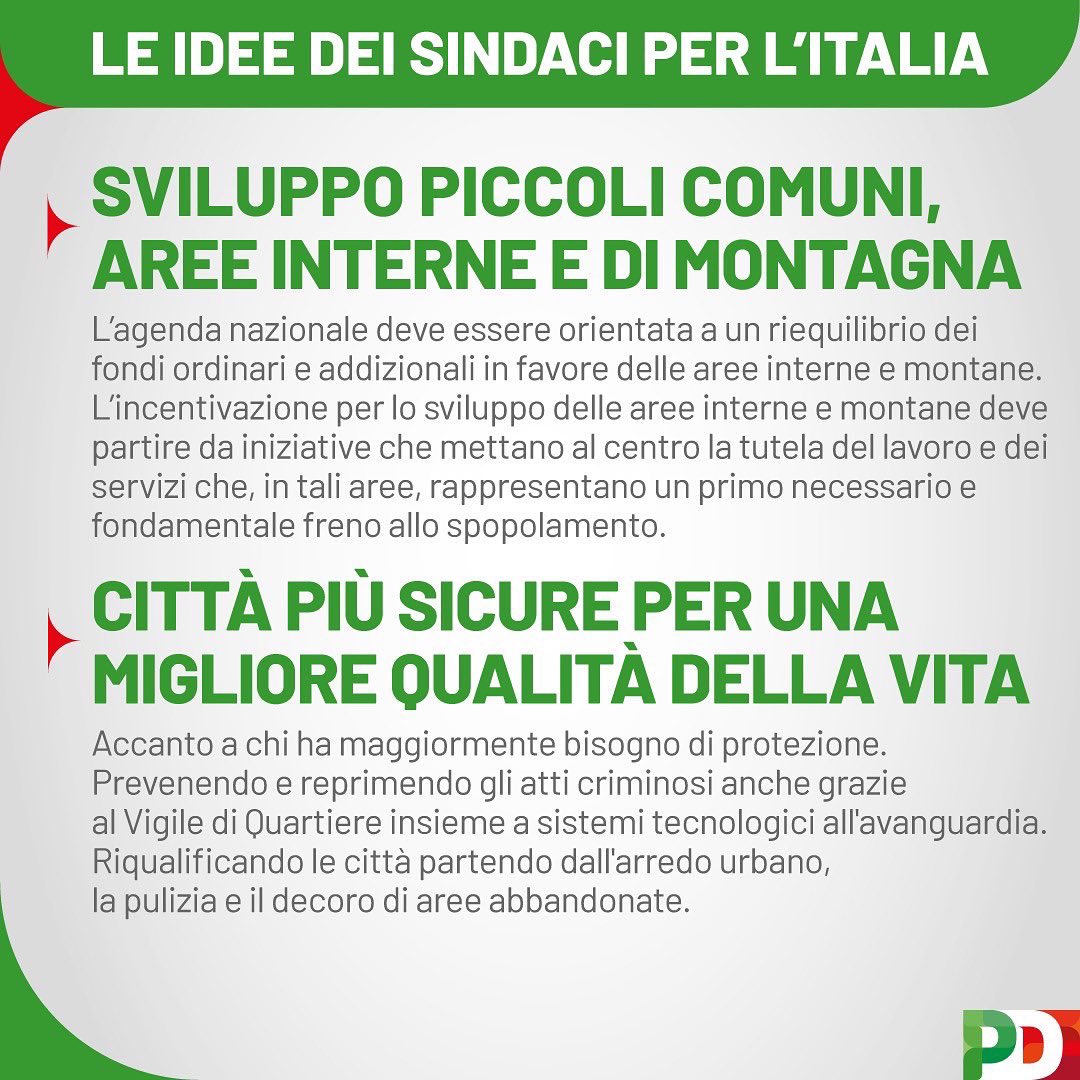 DiegoZardini's tweet photo. Sottoscrivo quanto proposto dai #sindacipd a @EnricoLetta: città verdi, ambiente, sanità, trasporti, asili nido, sburocratizzazione, sviluppo e sicurezza. Sono temi su cui è giunto il momento di dire la nostra e di lavorare, con il faro delle nostre idee.
#italia2027 https://t.co/AV10DGvXEL