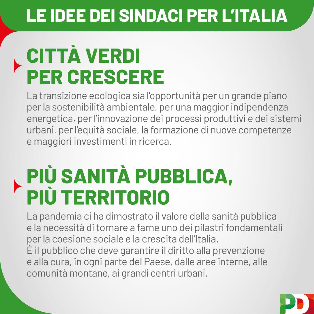 DiegoZardini's tweet photo. Sottoscrivo quanto proposto dai #sindacipd a @EnricoLetta: città verdi, ambiente, sanità, trasporti, asili nido, sburocratizzazione, sviluppo e sicurezza. Sono temi su cui è giunto il momento di dire la nostra e di lavorare, con il faro delle nostre idee.
#italia2027 https://t.co/AV10DGvXEL