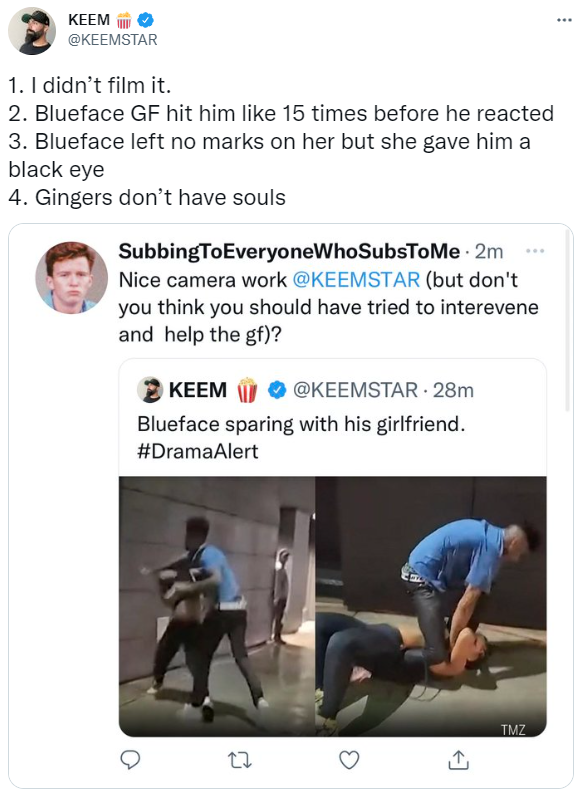 RickRollerUtube's tweet photo. let's get famous https://t.co/JoXbLZ68tH
#sub4sub #Blueface #dramalert #KEEM #KEEMSTAR #smallyoutuber #smallyoutubers #shamelessselfpromo #smallyoutubecommunity #smallstreamersconnect
#smallyoutubercommunity #smallyoutubesupport #smallyoutubersupport https://t.co/M0aUq8QFO2