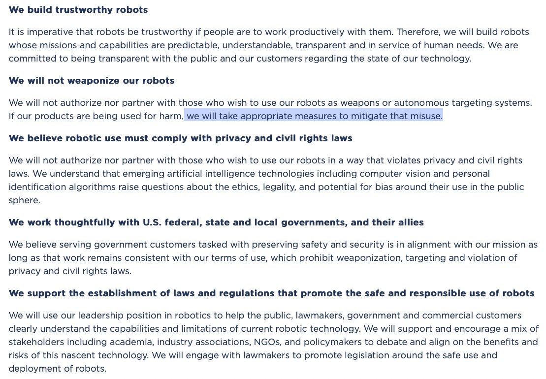 d0tslash's tweet photo. I did wanna throw out there that I sent @JasonFiorillo of @BostonDynamics an email suggesting public discussion on #RemoteDogID #DigitalDogTag is something that should start sooner than later as part of the BD commitment to "Ethical Principles" #DoggyScope https://t.co/sdzwJAGTb6 https://t.co/QbumYbwCHJ