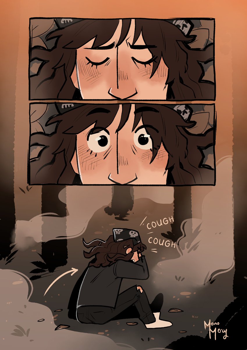 _monomercy_'s tweet photo. part 1- into the fog 

#strangerthings #dbd https://t.co/M3cDsNPhbK