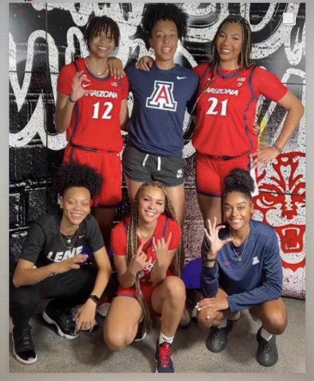 5 star squad 🐻⤵️💙❤️ can’t wait !!!! 🐻⤵️💙❤️⁦<a href="/ArizonaWBB/">Arizona Basketball</a>⁩ ⁦<a href="/AdiaBarnes/">ADIA BARNES COPPA</a>⁩