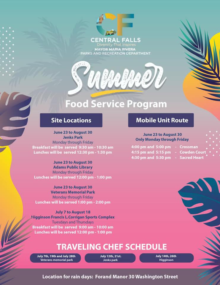 CentralFallsLib's tweet photo. The #SummerLunchProgram for youth continues! Children under the age of 18 can receive free lunch at the #library Monday through Friday from 12-1. Children must be present to receive their lunch. No registration required! https://t.co/Z1POyelDYe #CentralFalls #CentralFallsRI #CF https://t.co/nITf32ONuw