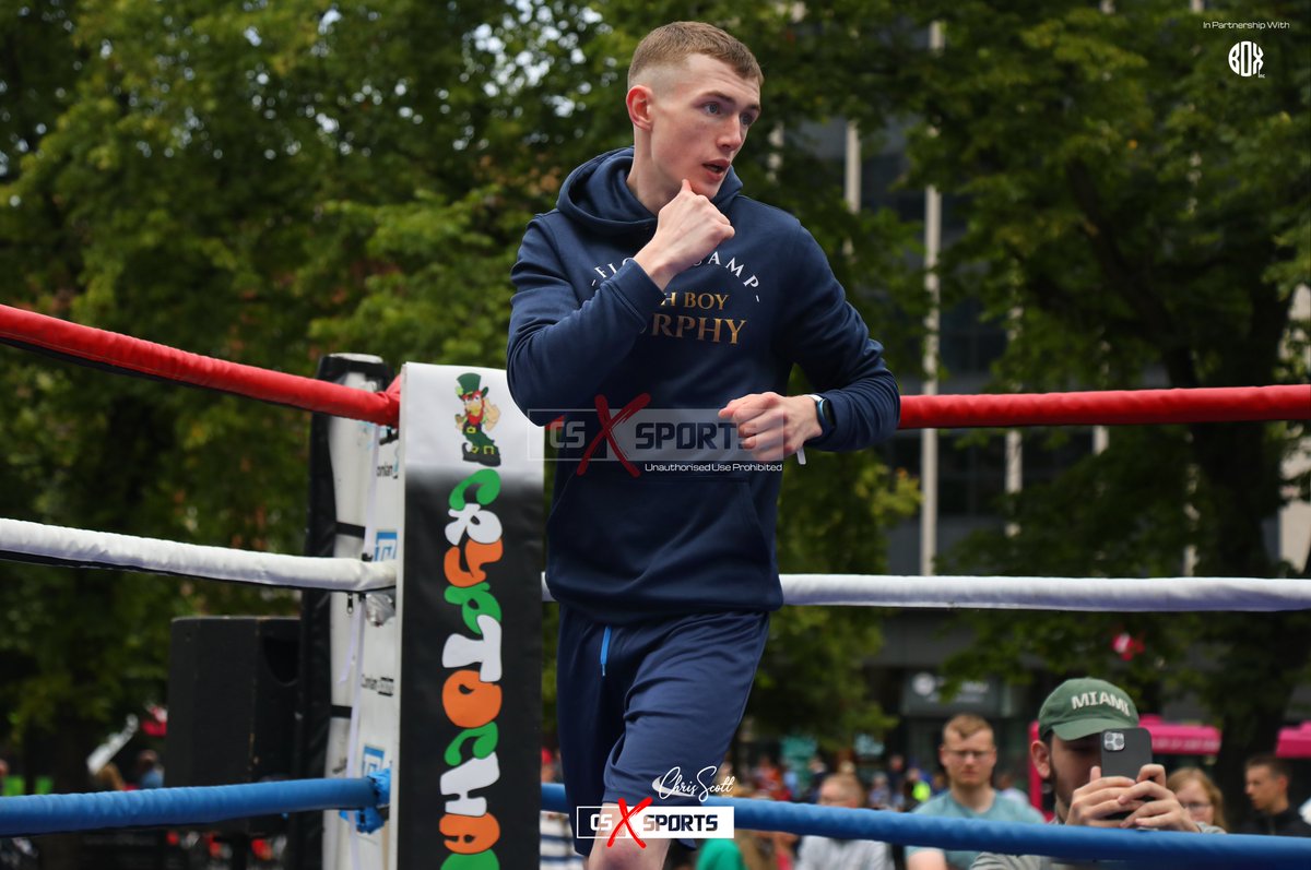 TenchuSports's tweet photo. 🥊 
@ColmMur86696653 at the Conlan Boxing workout at Belfast’s City Hall. 

📷 © @ChrisScottPics • @CSXSports

#ColmMurphy #MHDPromotions #ConlanBoxing #CSXSports #RMO #Belfast #SportsMedia https://t.co/vwbK4LYX95