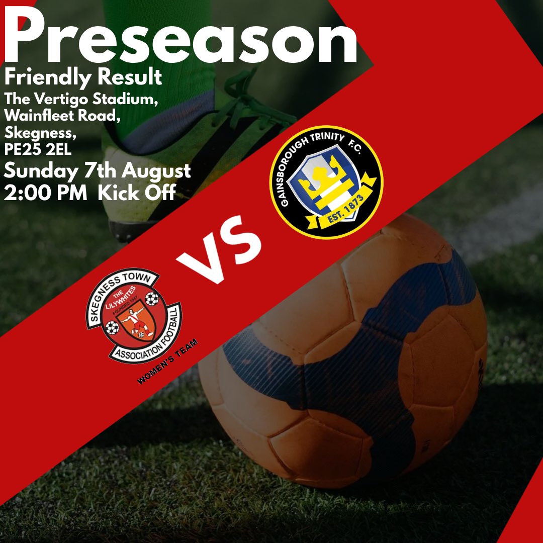 SkegTownWomen's tweet photo. This Sunday we play host to @GainsTrinityWFC at The Vertigo Stadium 2pm kick off! https://t.co/uERU222zCr