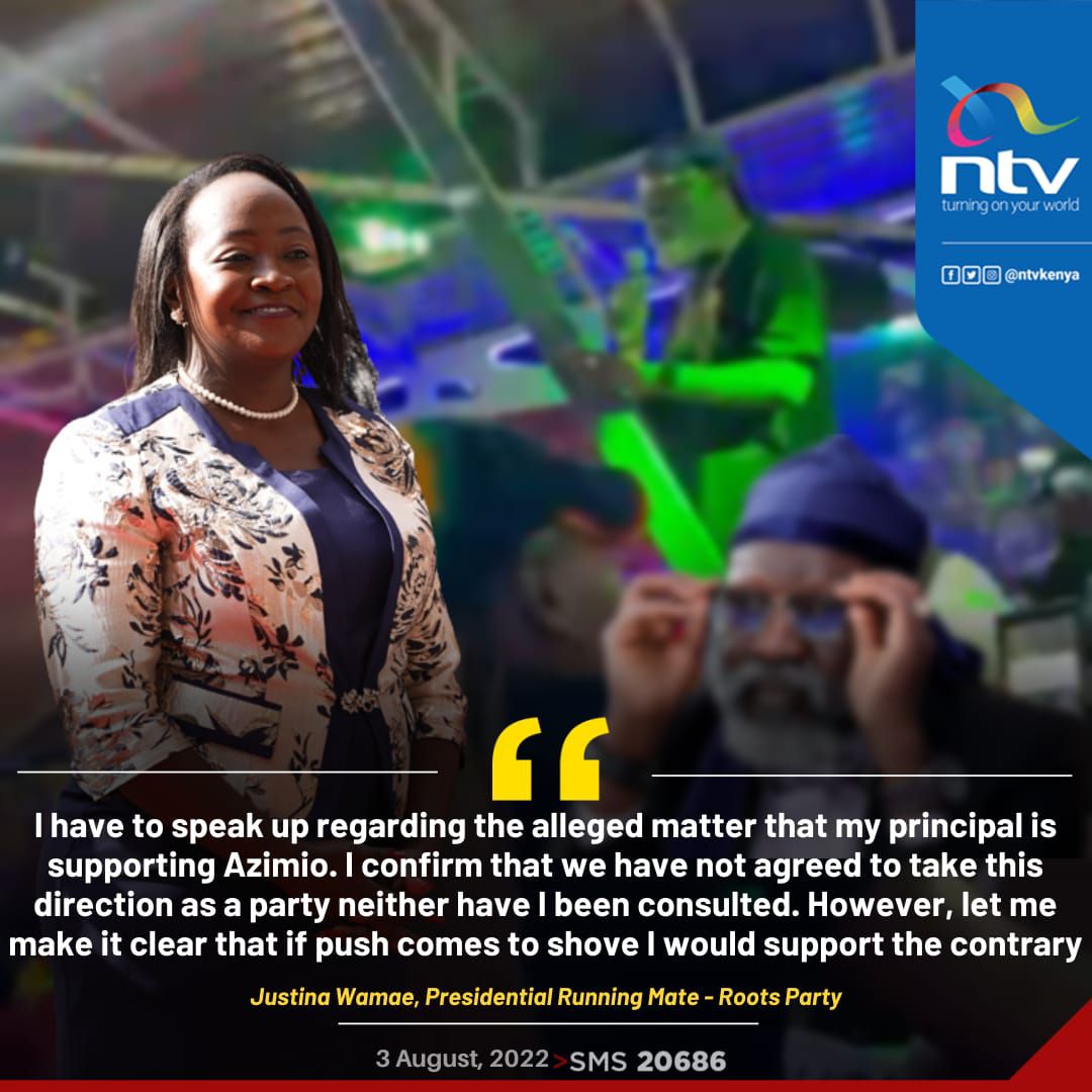 ntvkenya's tweet photo. Wamae speaks up regarding Wajackoyah’s support for Azimio, hints at backing Ruto https://t.co/qsv5t1MXoD