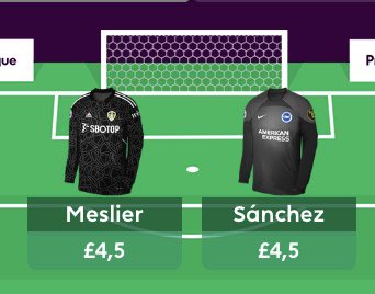 NJRhon's tweet photo. @FPLMattW I’m going with two 4.5 million GKs https://t.co/4PU0JQBc8J